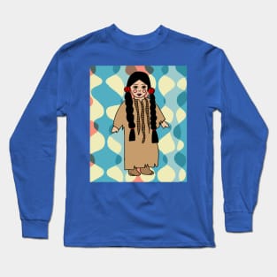 Colorful Retro Doll Long Sleeve T-Shirt